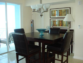 Florida Costal Living Waterfront Condo Dining Room