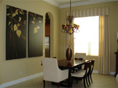 PGA Dining Room with Classic Florida Décor and Lighting