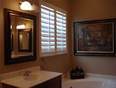 Remodeled Bathroom with Plantation Shutter