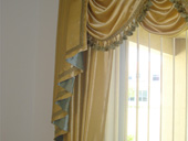 Traditional Swags and Jabots with Custom Trim Accents